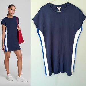 SPANX AirEssential Air Crew Colorblock Mini T-shirt Crewneck Mini Dress